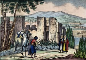 Utsikt over byen Tlemsen (eller Tilimsen) i Algerie. I "" Storia d