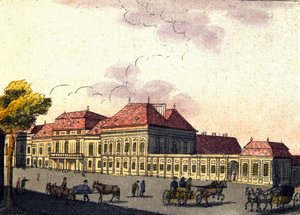 Utsikt over byen Wien i Østerrike, gravering fra 1820 av Unknown artist