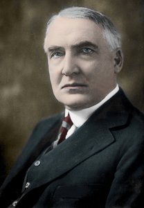 Warren Gamaliel Harding (1865–1923), USAs 29. president. av Unknown Artist