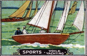 Vannsport: seiling. av Unknown Artist