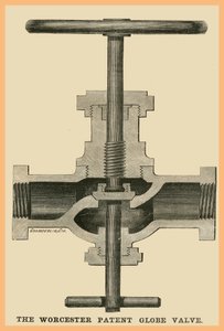 Worcester patent kuleventil av Unknown Artist