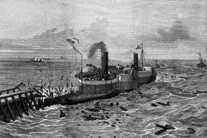 båt designet mot sjøsyke av Henry Bessemer (1813-1898). av Unknown artist