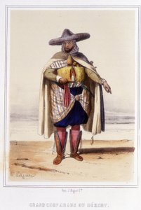 stor arabisk kokk i ørkenen i andre halvdel av 1800-tallet. av Unknown artist