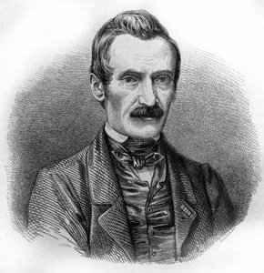 portrett av Alexandre Calame. Sveitsisk maler og gravør (Vevey av Unknown artist