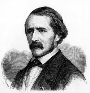 portrett av Emile Saisset, fransk filosof. 1814-1863. av Unknown artist