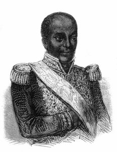 portrett av Faustin Soulouque (1782-1867), president (1847-1849) og keiser (1849-1859) av Haiti under navnet Faustin I. av Unknown artist