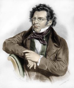 portrett av Franz Schubert (1797-1828), østerriksk komponist. av Unknown artist