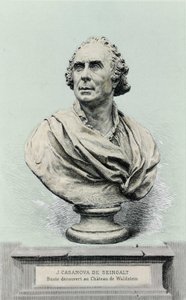 portrett av Giovanni Giacomo Casanova (1725-1798), italiensk eventyrer og forfatter. av Unknown artist