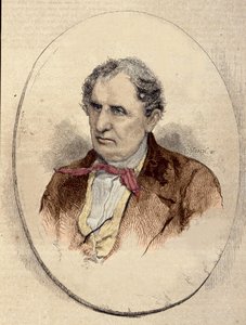 portrett av James Fenimore Cooper (1789-1851), amerikansk forfatter. av Unknown artist