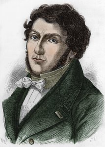 portrett av Jean François (Jean-Francois) Champollion kalt Champollion den unge franske egyptologen (1790 til 1832). av Unknown artist