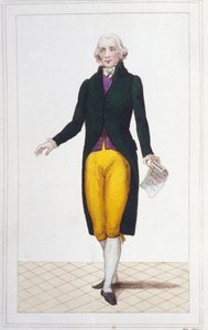 portrett av Jean Marie Roland de La Platière fransk politiker (1734-1793) gravering fra 1830. av Unknown artist