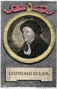 portrett av Leonhard Euler. Sveitsisk matematiker (1707 -1783). av Unknown artist