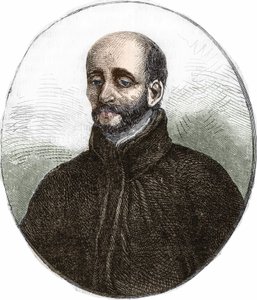 portrett av den hellige Ignatius av Loyola (1491-1556), grunnleggeren av Society of Jesus. av Unknown artist