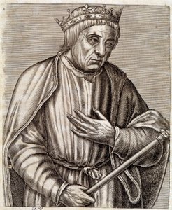 portrett av kongen av Polen Casimir III den store. 1310-1370. gravering fra 1600-tallet. av Unknown artist