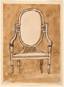 Tegning, Stol, 1780–90