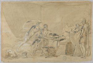 Tegning, Meleagers død eller en helt, 1500-–1800-tallet
