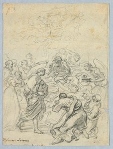 Tegning, Jomfru Marias død, 1600- og 1800-tallet