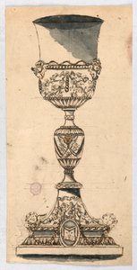 Tegning, design for en kalk, 1600- og 1800-tallet av Unknown artistUnknown artist