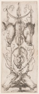 Trykk, Ornamenter eller Grotesker (Grotesk Ornament), ca. 1653