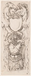 Trykk, Ornamenter eller Grotesker (Grotesk Ornament), ca. 1653 av Unknown artistUnknown artist