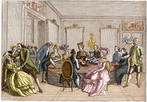 (The Mesmer bucket) Demonstration by Frederic Antoine Mesmer (Franz Anton Mesmer av Unknown artist