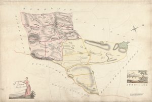 En samling av undersøkelser av skotske eiendommer til jarlen av Selkirk: Little Stockartown og Jurdiland av Unknown artist