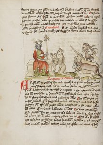 En ape som kneler foran Jupiter av Unknown artist