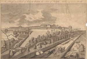 En perspektivvisning av Prior Park, setet til Ralph Allen Esq. nær Bath av Unknown artist