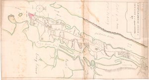 En topografisk skisse av New York av Unknown artist