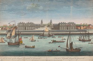 Utsikt over Royal Hospital i Greenwich av Unknown artist