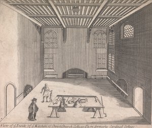 A View of ye Inside of ye Kitchen of Christ Church College, Oxon tidligere Cardinal College; [ikke nummerert] (bind én) av Unknown artist