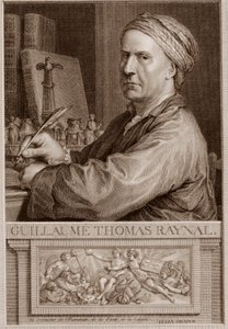 Abbot Guillaume Thomas Raynal (1713-1796) English writer engraving after Charles-Nicolas Cochin II - Guillaume Thomas Raynal (Guillaume-Thomas) engraving av Unknown artist