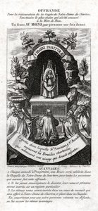 Tilbedelse av Jomfru Maria. (gravering, ca. 1850) av Unknown artist