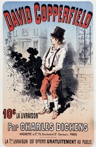 Reklameplakat for utgivelsen av «David Copperfield» av Charles Dickens, v.1890 av Unknown artist