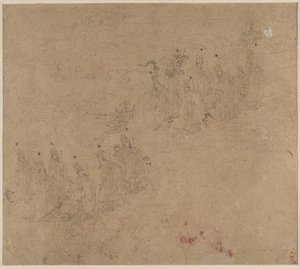 Album med daoistiske og buddhistiske temaer: Procession of Daoist Deities: Leaf 25 av Unknown artist