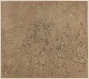 Album med daoistiske og buddhistiske temaer: Search the Mountain: Leaf 49 av Unknown artist