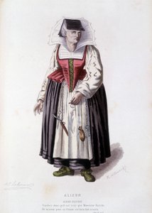 Alizon Fleurie i "Alizon"" (av JC Discret), i "" fransk teater på 1500- og 1600-tallet før Moliere"" av Edouard Fournier av Unknown artist