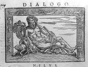 Allegory of the Nile, gravering fra 1600-tallet. av Unknown artist