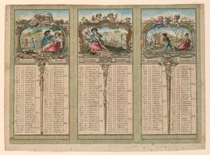 Almanakk for 1789 av Unknown artist