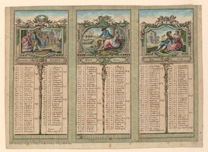 Almanakk for 1789 av Unknown artist