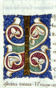 Alfabet: miniatyrbokstav I av Unknown artist