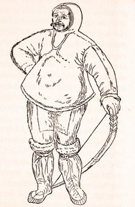 En eskimo – fra en akvarelltegning av John White av Unknown artist