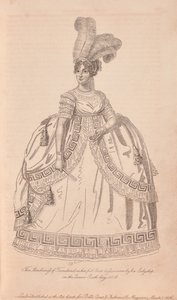 Anne Townshend, Marchioness Townshend i hel hoffkjole av Unknown artist