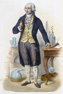 Antoine Laurent de Lavoisier - i "Den franske Plutarch"" utg. Mennechet, Paris av Unknown artist