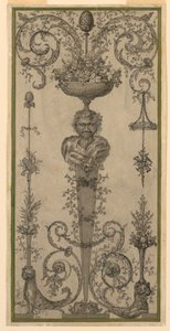 Arabesk design for et panel av Unknown artist