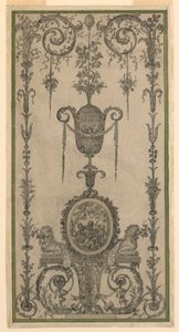 Arabesk design for et panel av Unknown artist