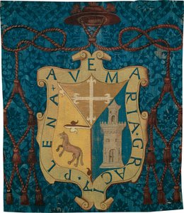 Våpenark med uidentifisert våpenskjold av Unknown artist