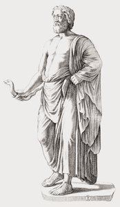 Asclepius. Portrett. av Unknown artist