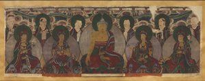 Forsamling av buddhistiske guder av Unknown artist