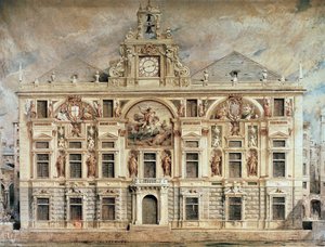 Bank of San Giorgio i Genova, Italia av Unknown artist